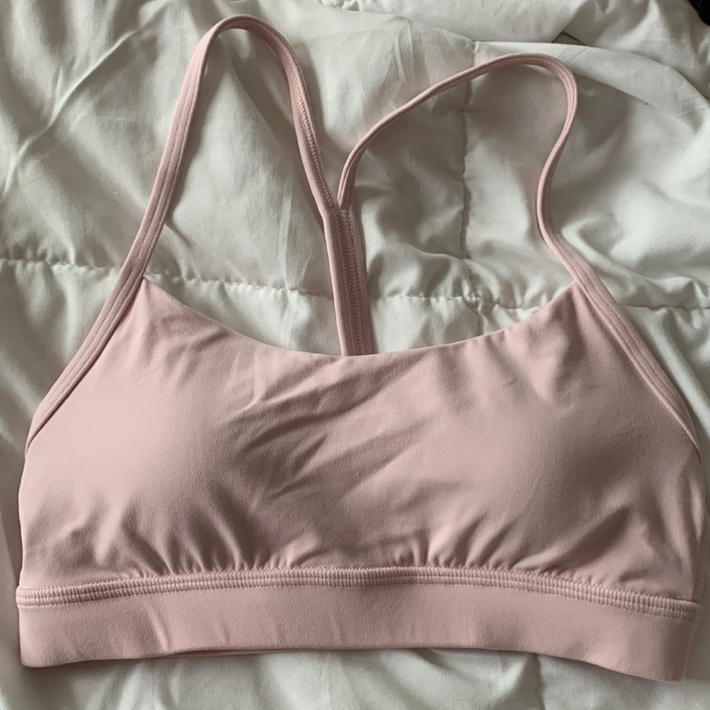 Lululemon Flow Y Bra Flush Pink Size 4